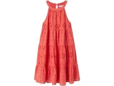 Name It kjole spiced coral i broderie anglaise